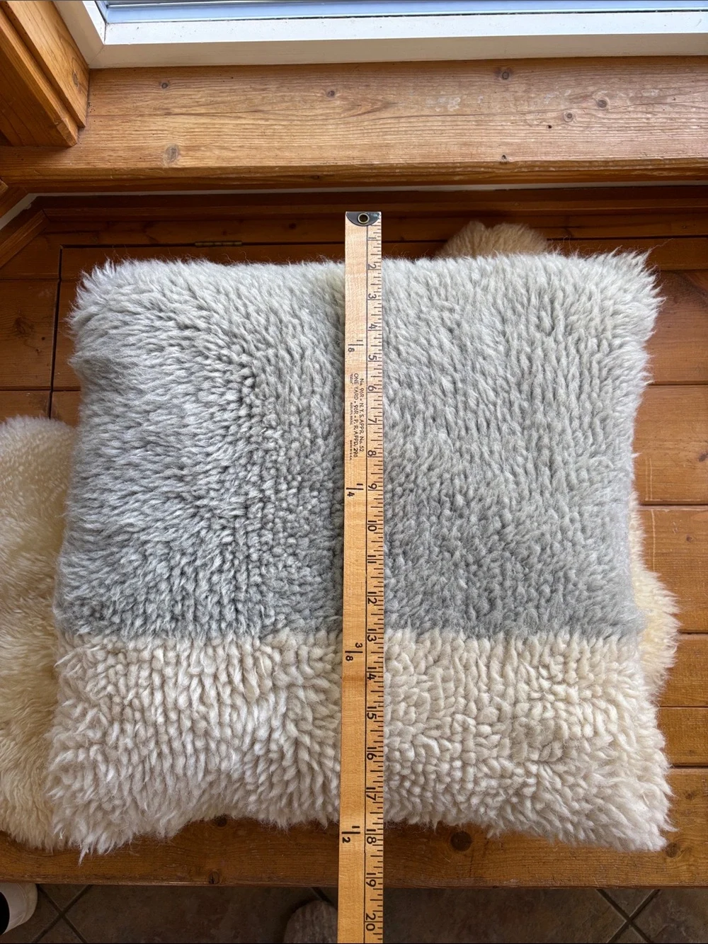 Wool Flokati Throw Pillow